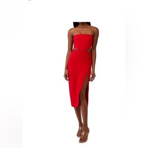 AMANDA UPRICHARD kloss dress in red